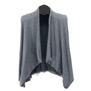 Calvin Klein Performance Draped Front Sleeveless Cardigan Women's Plus 2X Gray